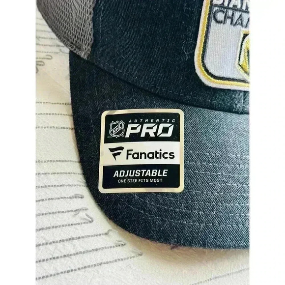 FANATICS Vegas Golden Knights Stanley Cup 2023 Champions Cap Hat Mesh Snapback - Picture 3 of 8